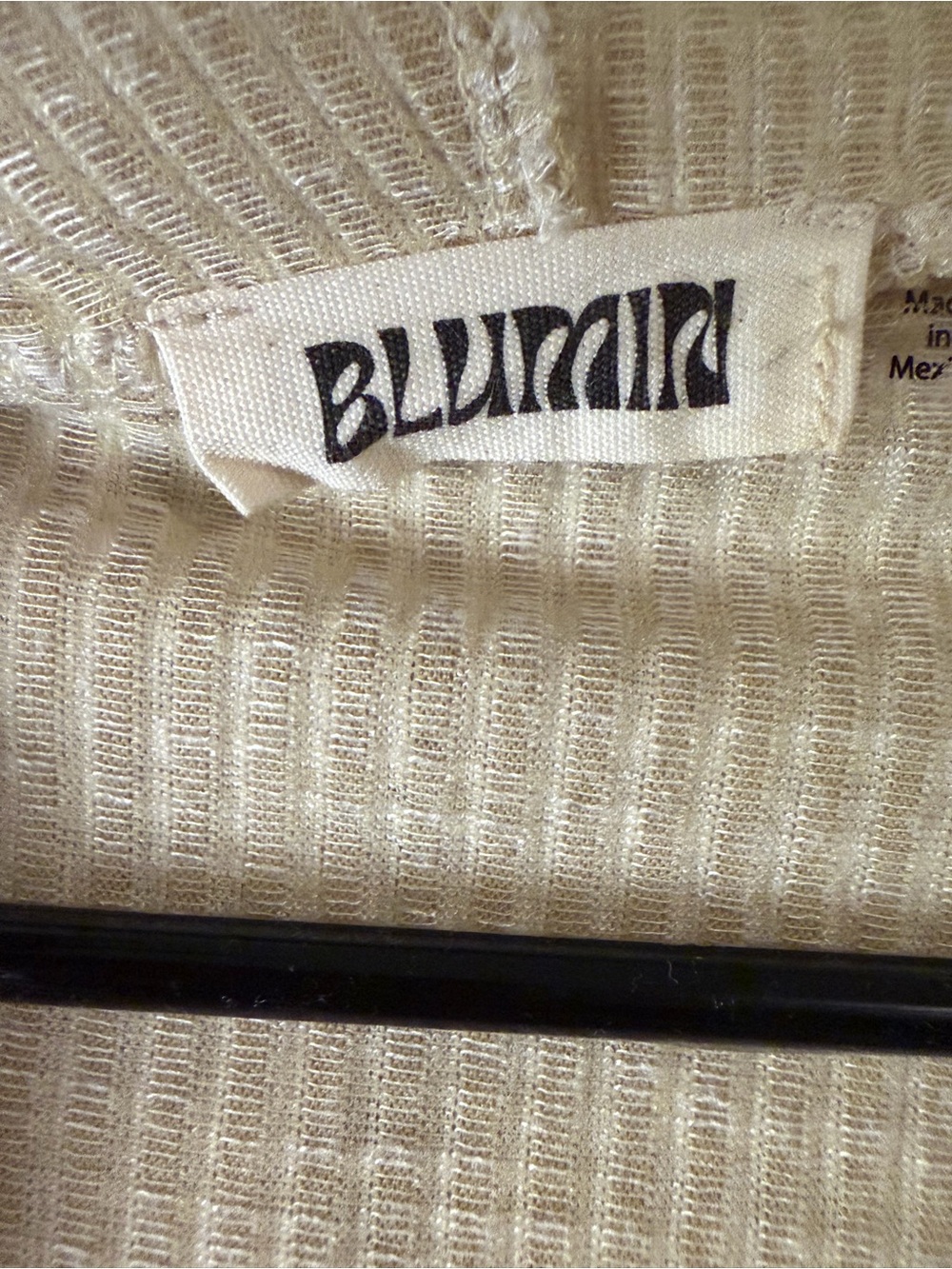 Cream Ribbed Zip-Front Hooded Jacket - Picture 2 of 4